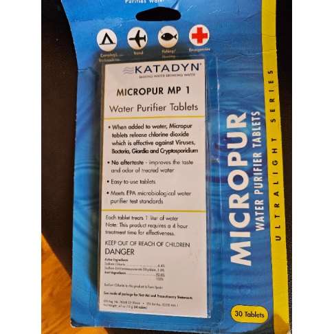 Katadyn Micropur MP1 Water Purifier Tablets