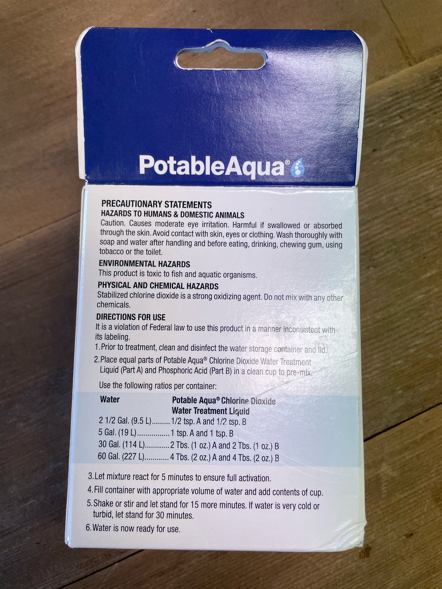 Potable Aqua Water Treatment